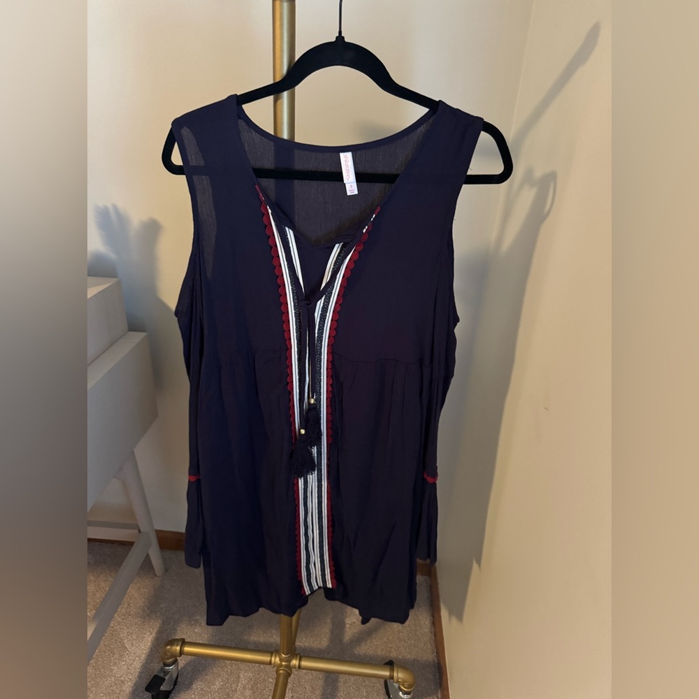 Navy Xhilaration Dress, Size Small